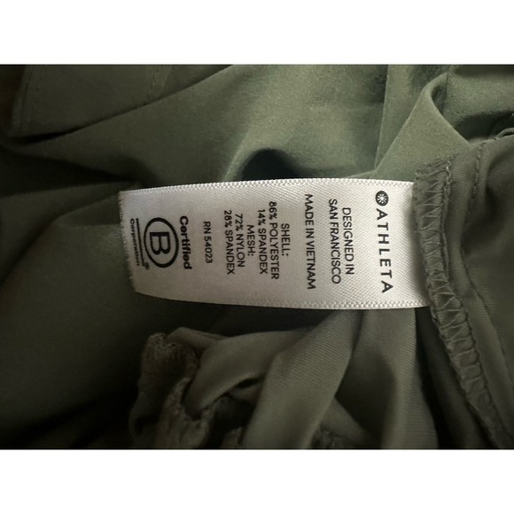 Athleta North Star Snap Button Down Shirt Jacket- laurel olive green - Picture 8 of 8